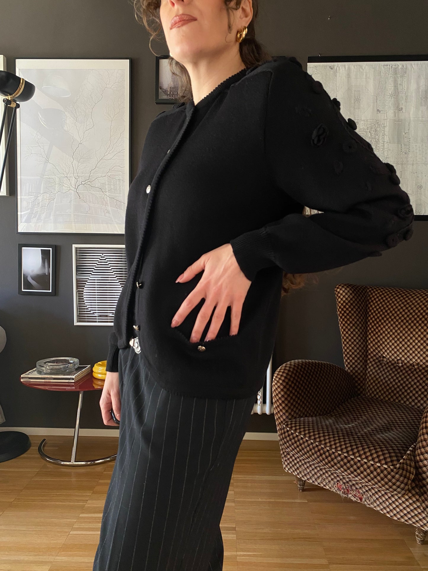 Cardigan nero vintage