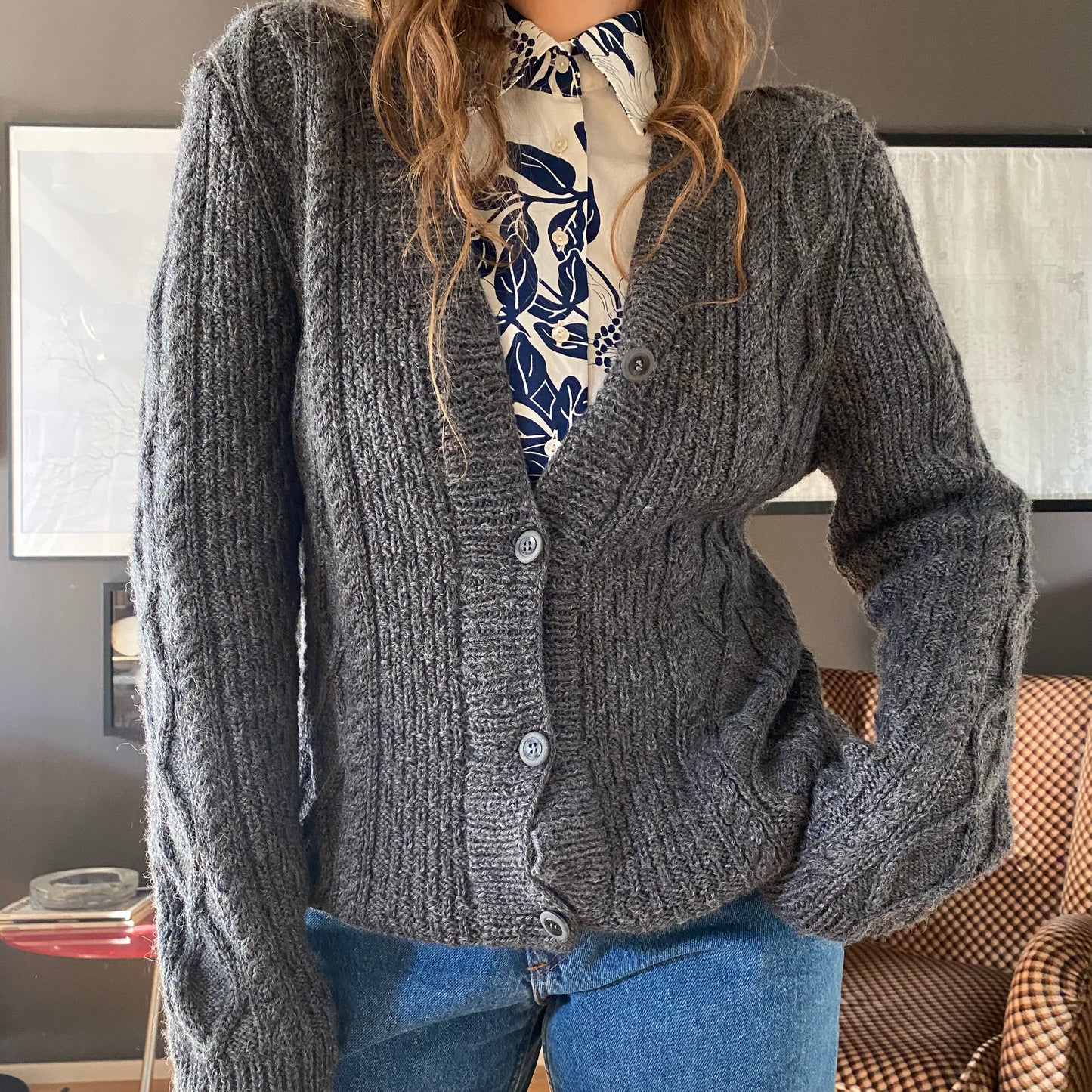 Cardigan trecce