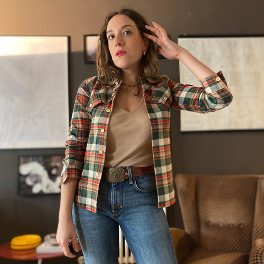 Camicia tartan anni 70