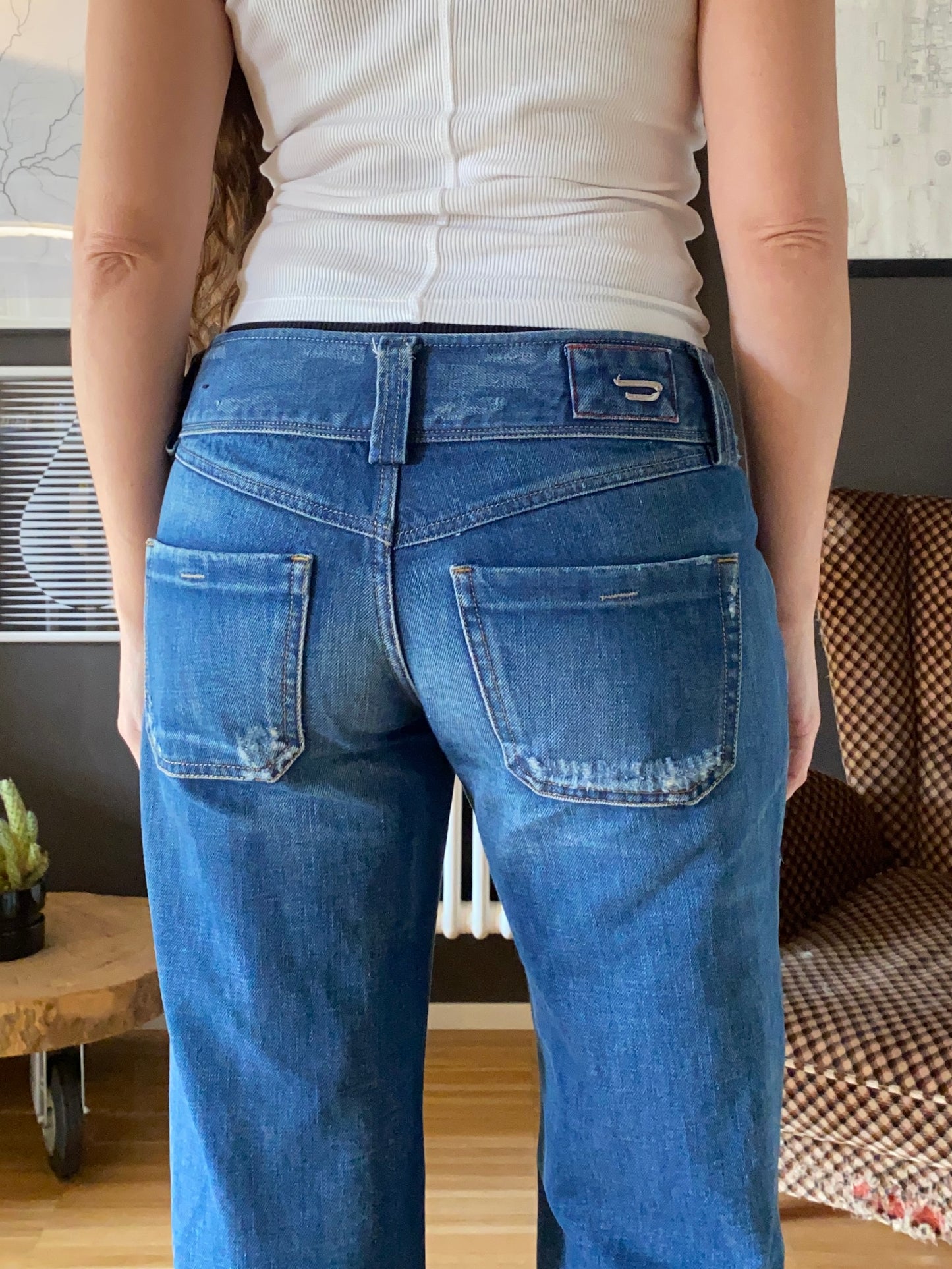 Jeans Diesel low waist wide leg anni 2000